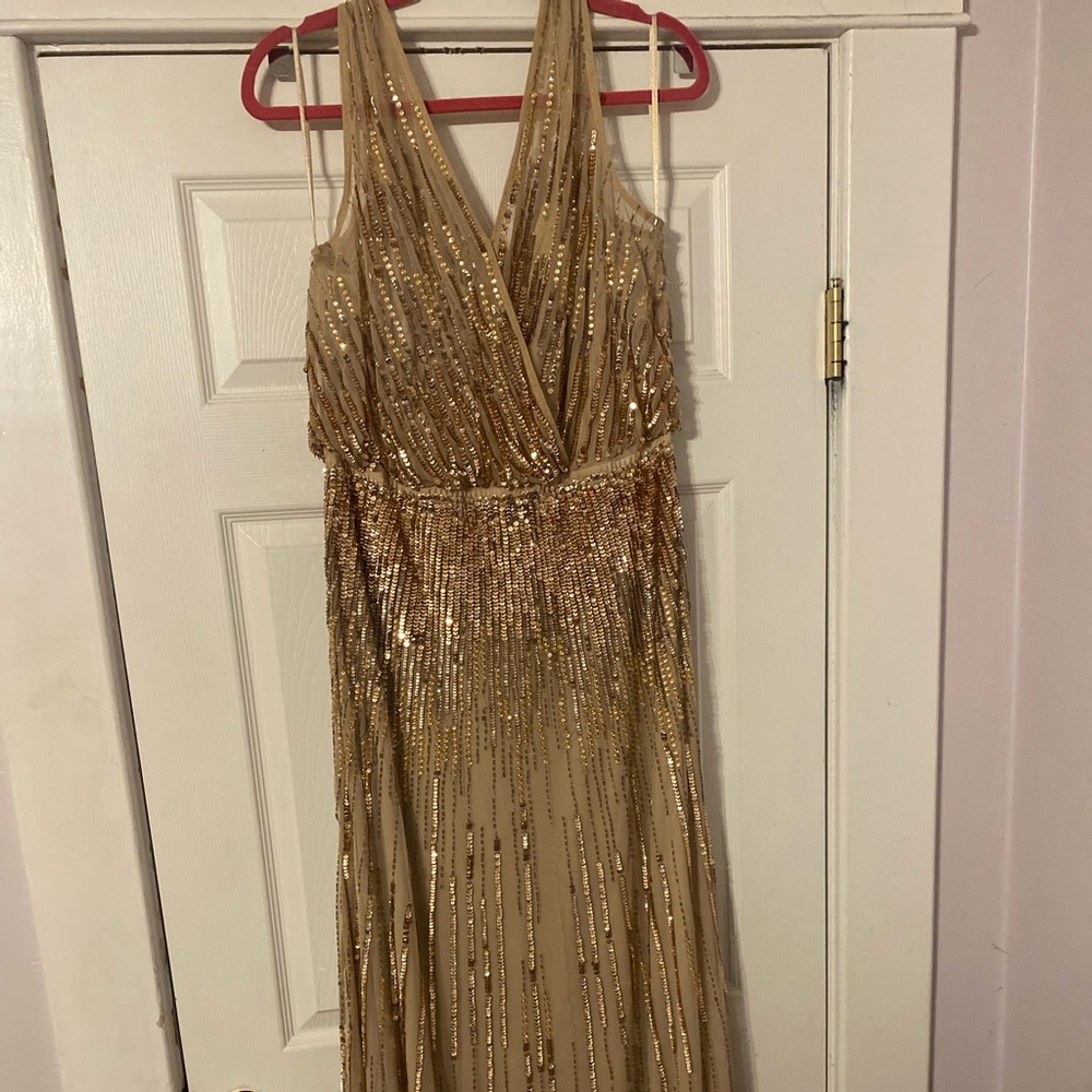 Gold Sequin Gown